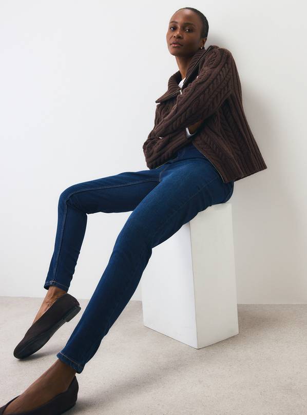 Skinny Dark Denim Jeans 8L